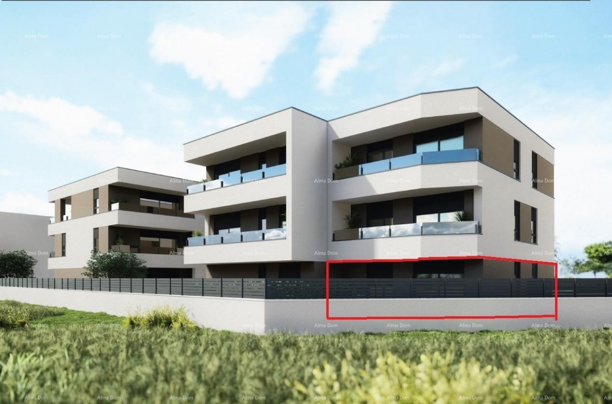 POLA, Valdebek - Appartamento al piano terra in vendita con giardino / D1 1